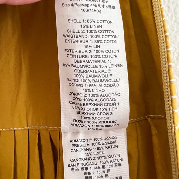 Tory Burch Veronica Plaid Colorblock Skirt - Picture 9 of 9